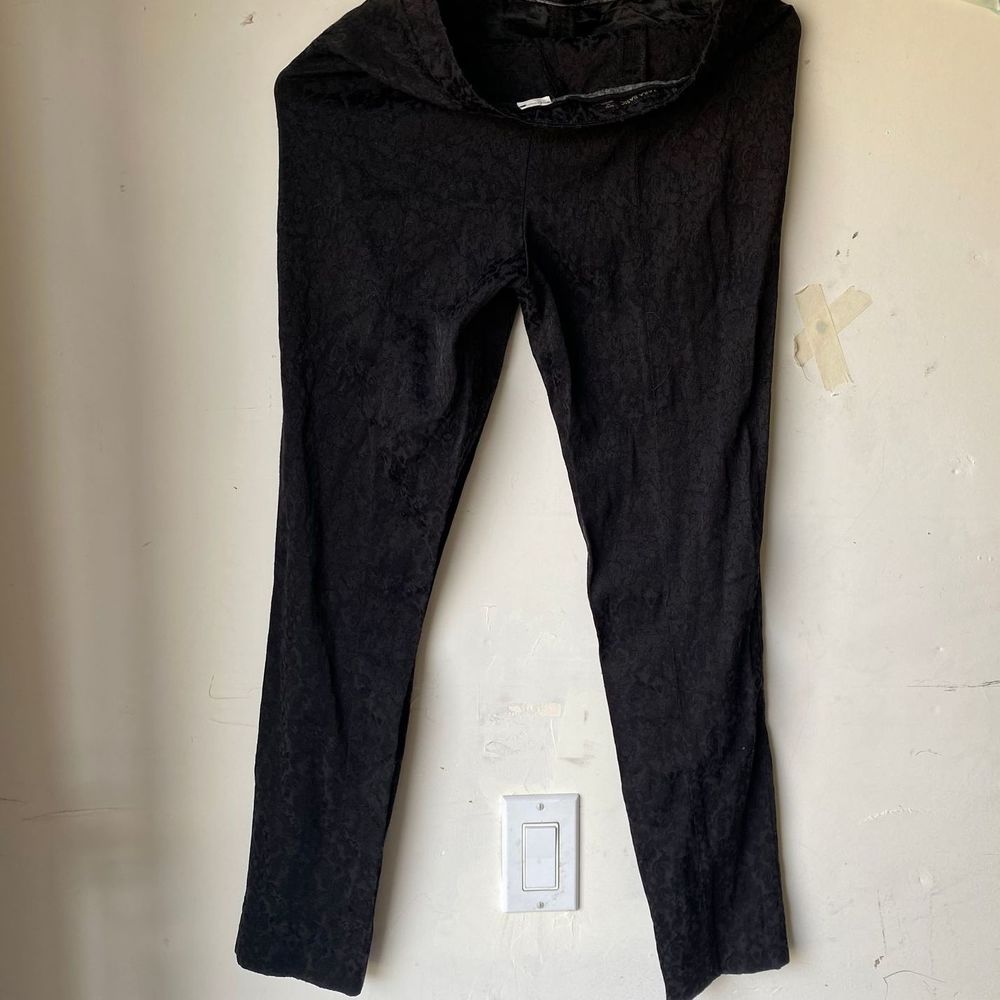 Zara xs lace print tapered pants high waisted